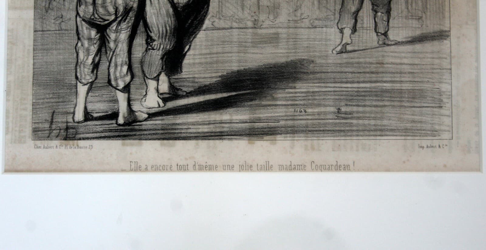Antique 19th Century Honore Daumier Framed Les Baigneuses Etching 1800s - Thumbnail 3