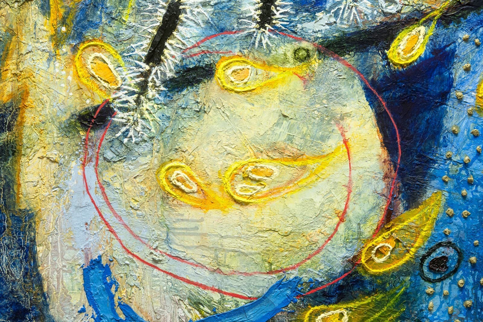 Paul VerBurg Ageless Signed Contemporary Abstract Oil Painting on Canvas Framed - Thumbnail 5