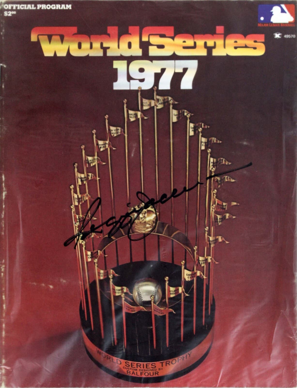 Set of 3 World Series Program 1977/1981/1988 Autographed - Thumbnail 3