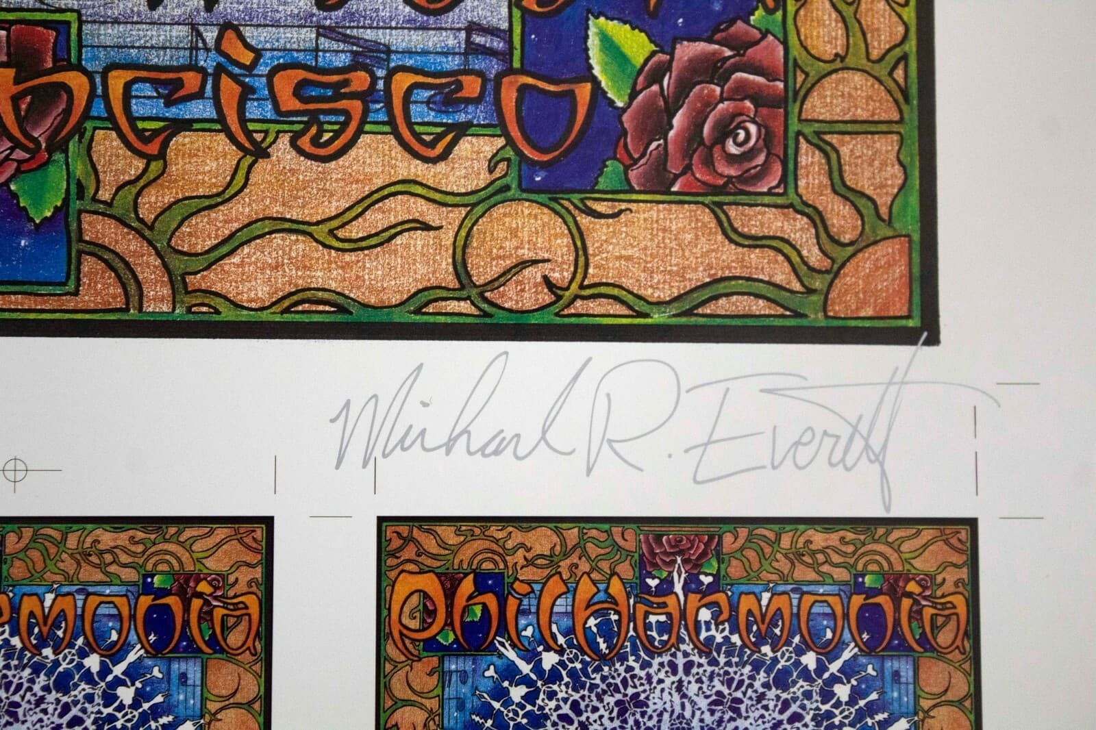 Phil Lesh Phil Harmonia Signed Michael R Everett 1997 Poster - Thumbnail 8