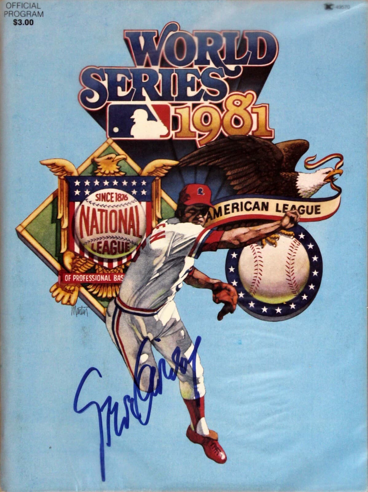 Set of 3 World Series Program 1977/1981/1988 Autographed - Thumbnail 5
