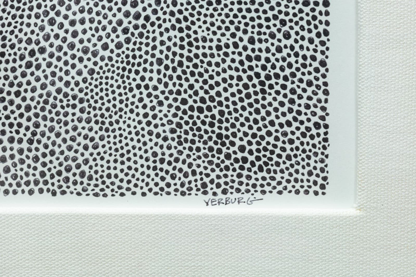 Paul VerBurg Circle in a Square Signed Contemporary Pen & Ink Wash Paper Framed - Thumbnail 6