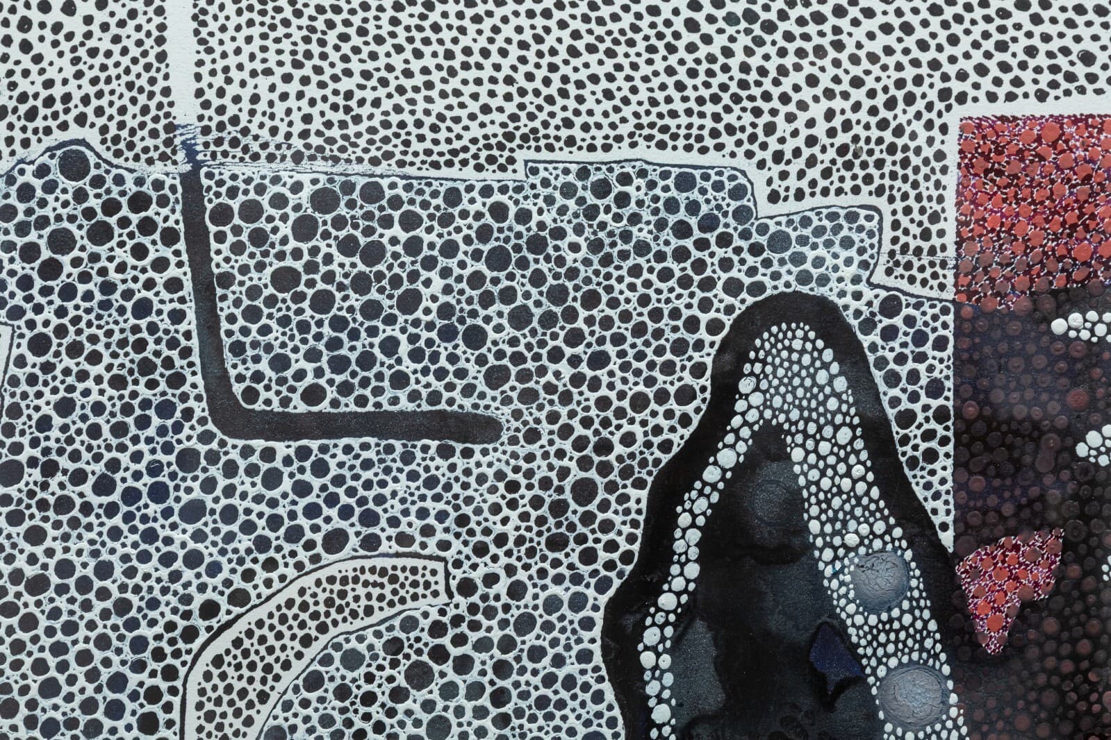 Paul Verburg Rufescent Signed Contemporary Pen and Ink Wash on Paper Framed - Thumbnail 3