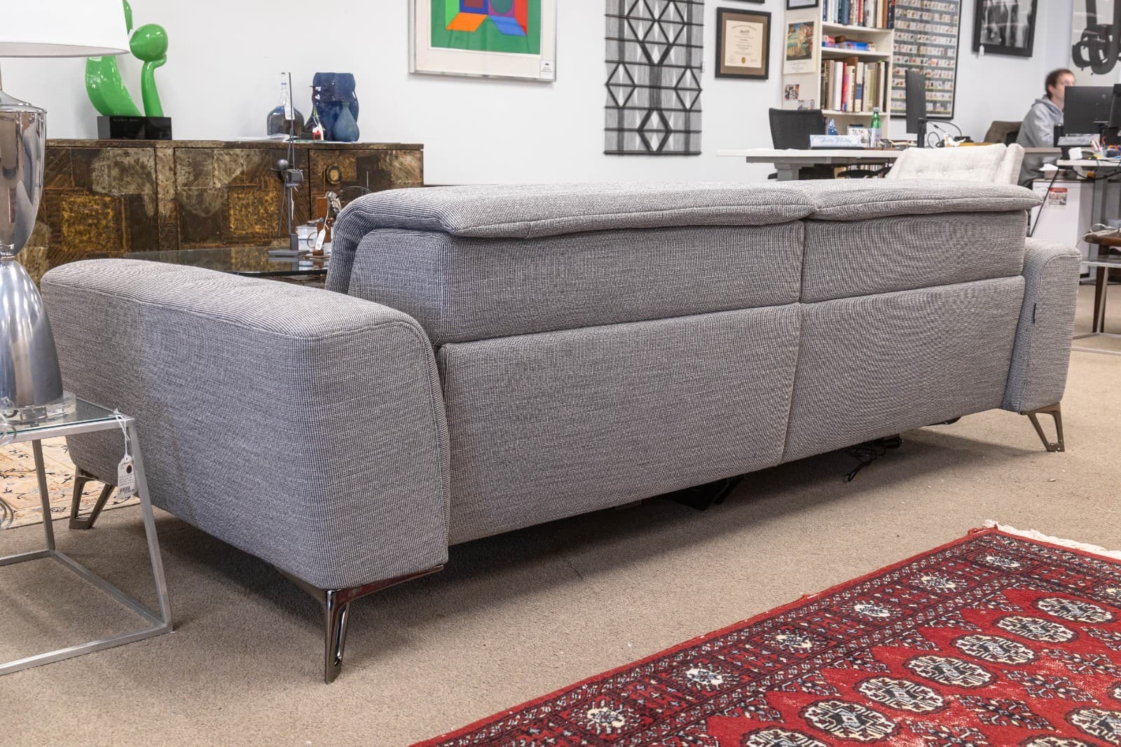 Sacha Lakic for Roche Bobois Satellite 3 Contemporary Three-Seat Sofa with Elect - Thumbnail 8
