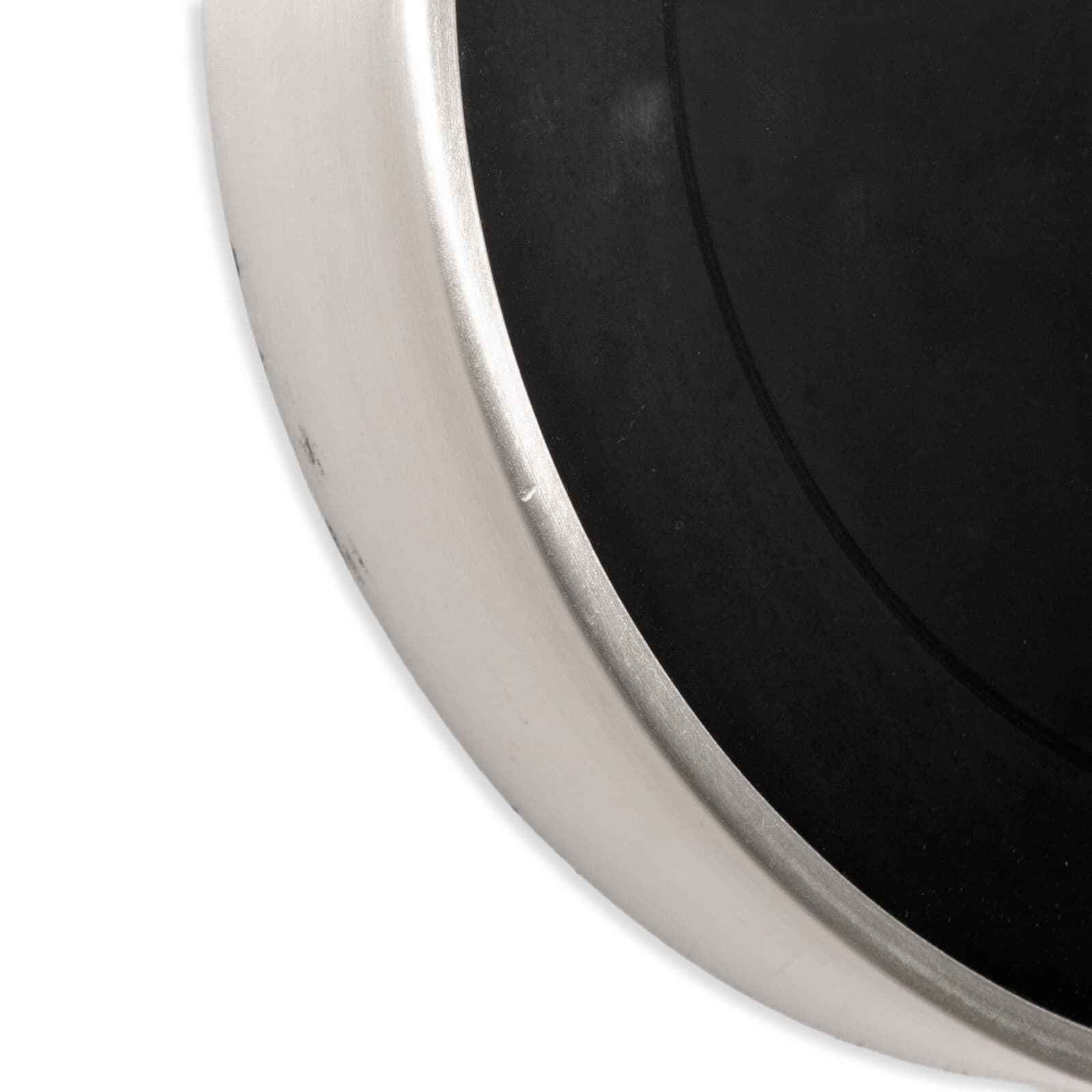 Vintage 1970s Howard Miller Modern Minimalist Black and Silver Wall Clock - Thumbnail 3