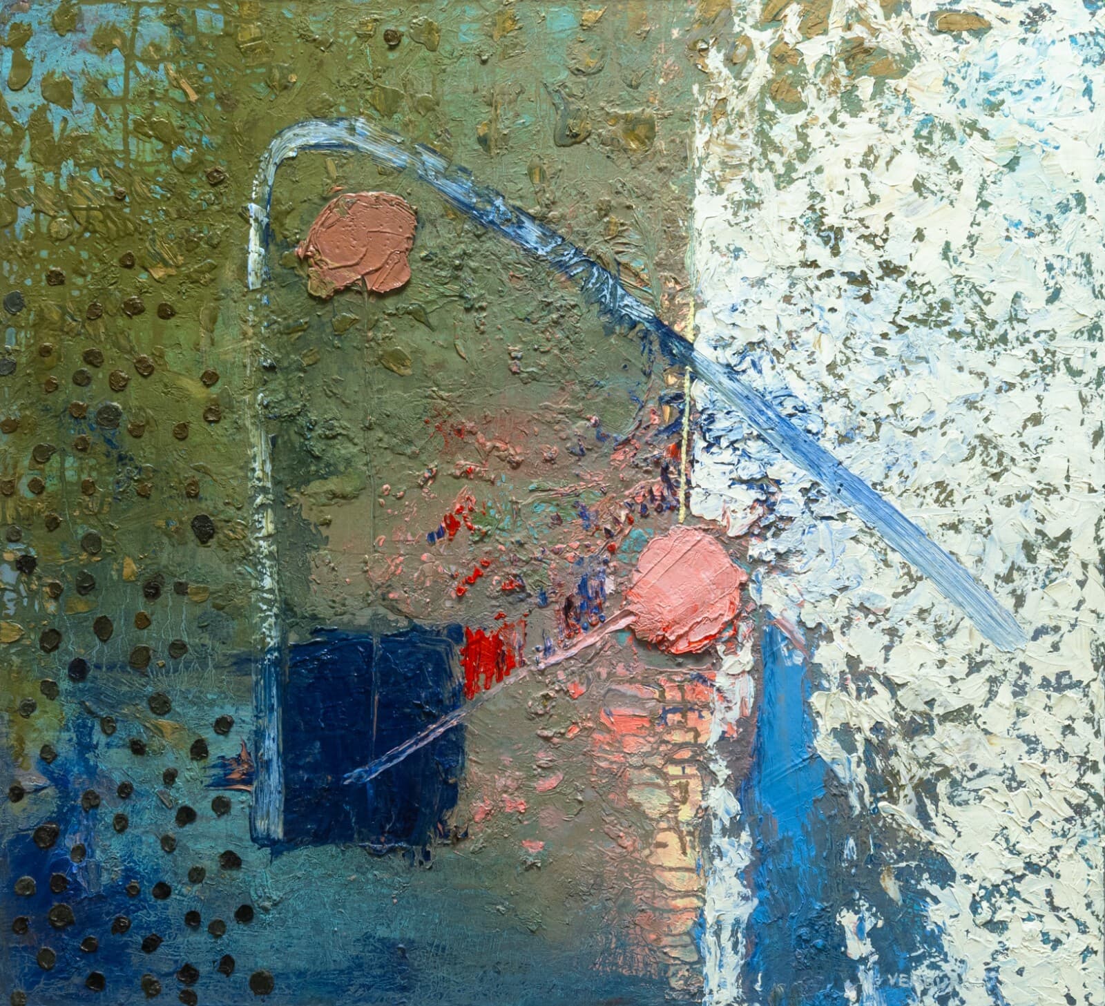 Paul VerBurg Just Around the Bend Signed Contemporary Oil on Panel Framed - Thumbnail 2