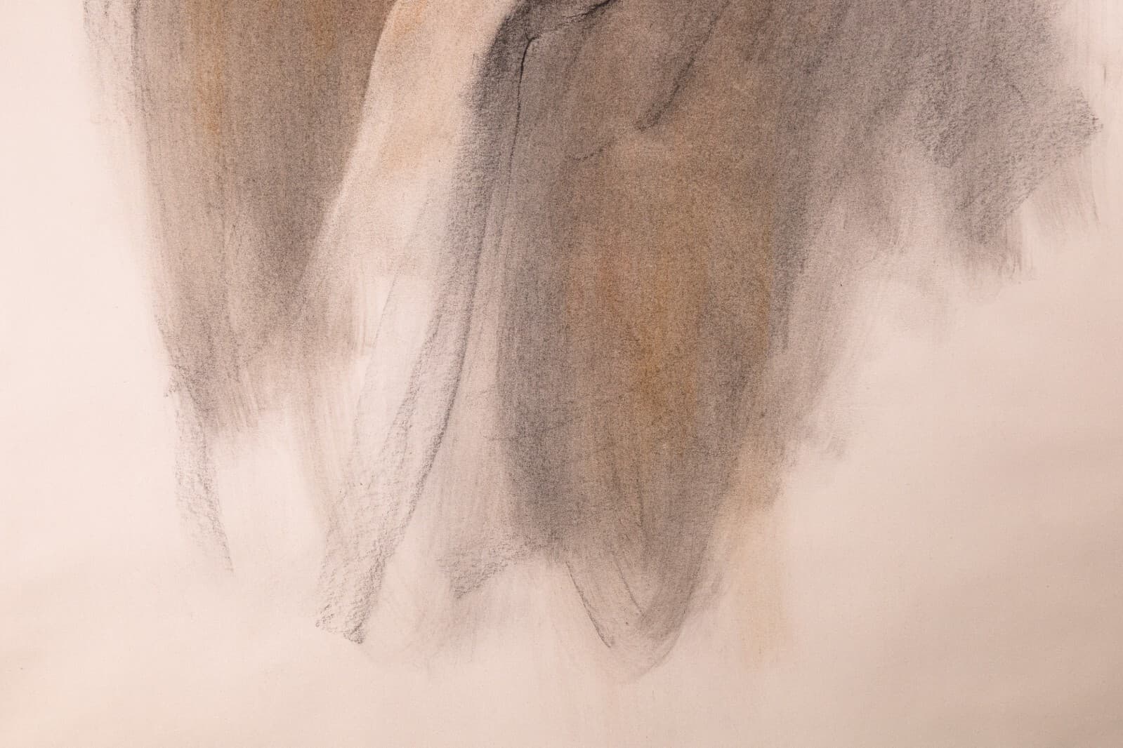 Betty Woodward-Bosley So I See Signed Modern Figurative Drawing on Paper Framed - Thumbnail 6