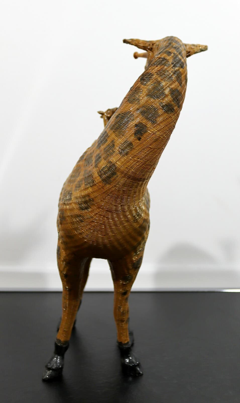 Vintage Woven Chinese Giraffe Asian Style Basket Sculpture - Thumbnail 9