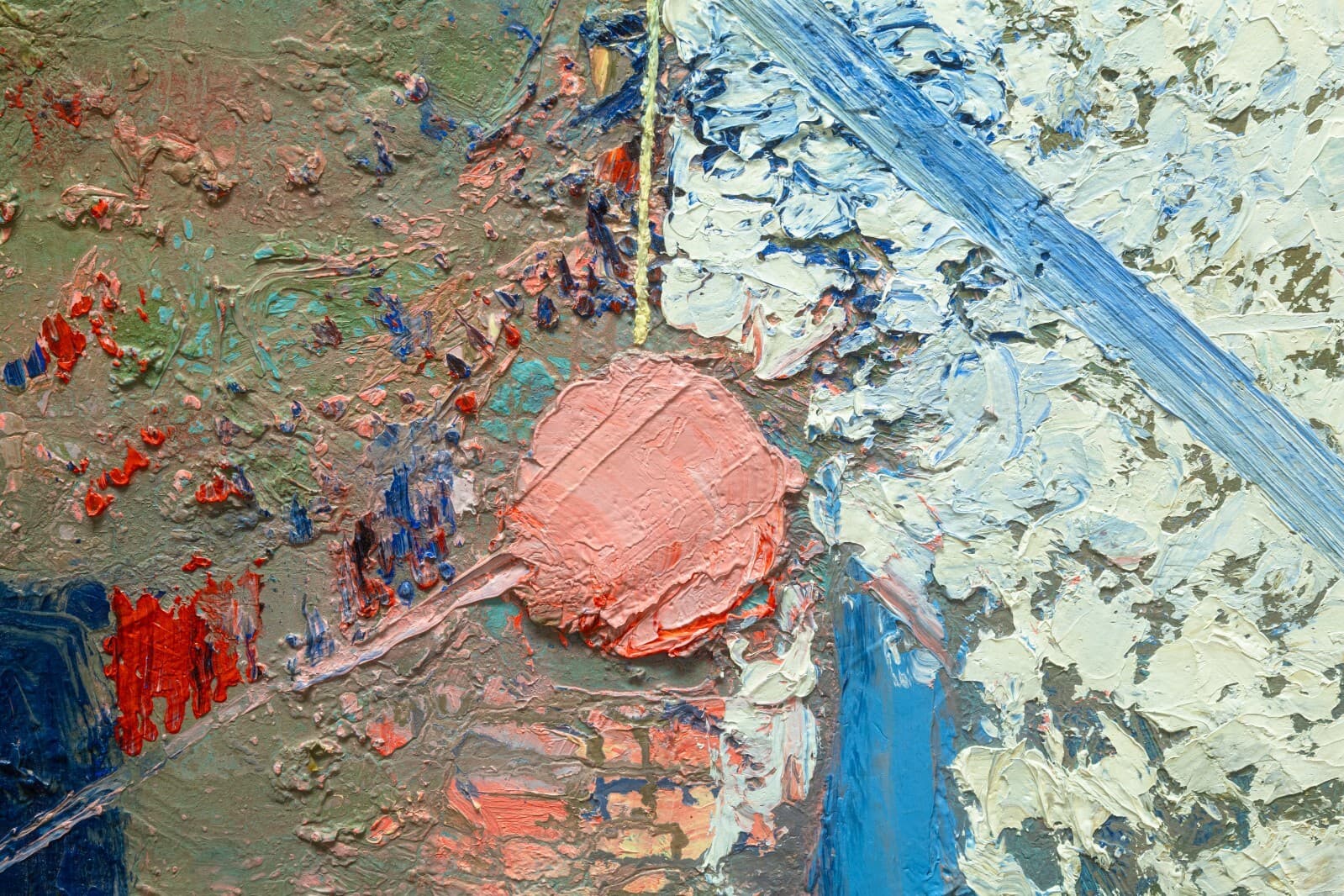 Paul VerBurg Just Around the Bend Signed Contemporary Oil on Panel Framed - Thumbnail 4