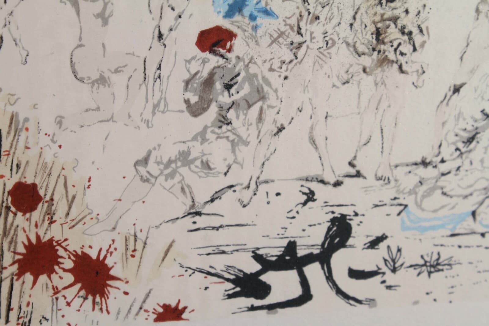Dali L'Age d'Or de la suite Don Quichotte de la Mancha 1957 Signed Lithograph - Thumbnail 8