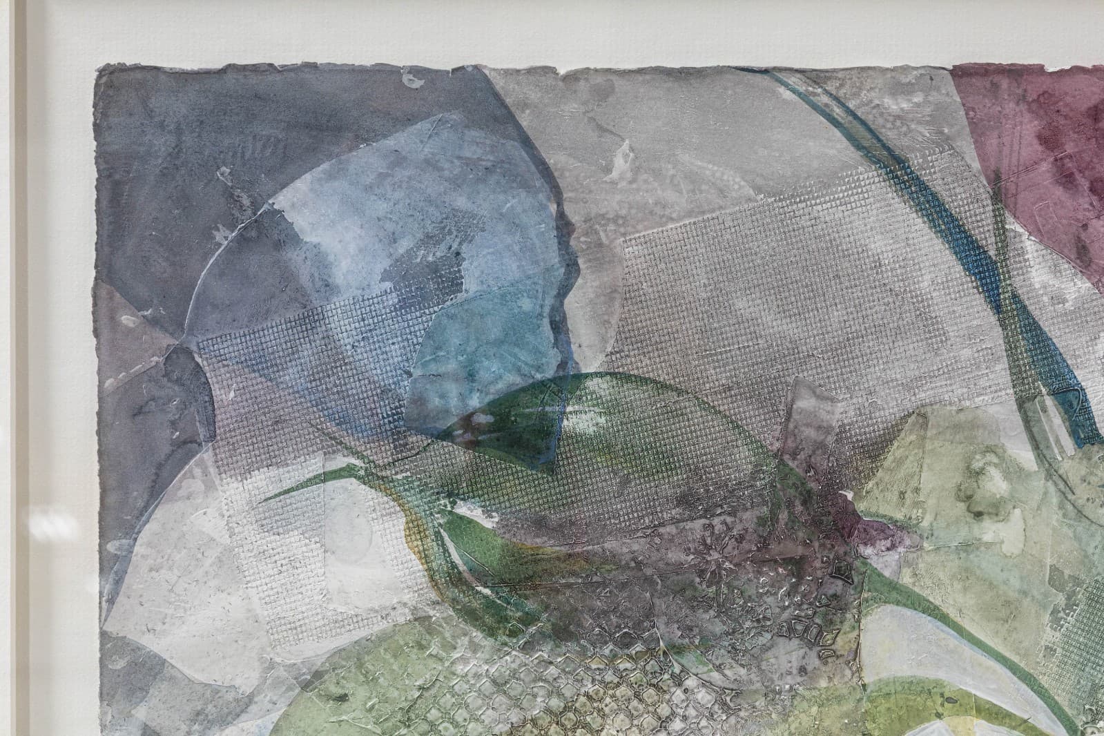 Fran Levin - Untitled (Rose), c. 1980s Signed Modern Watercolor on Paper Framed - Thumbnail 3