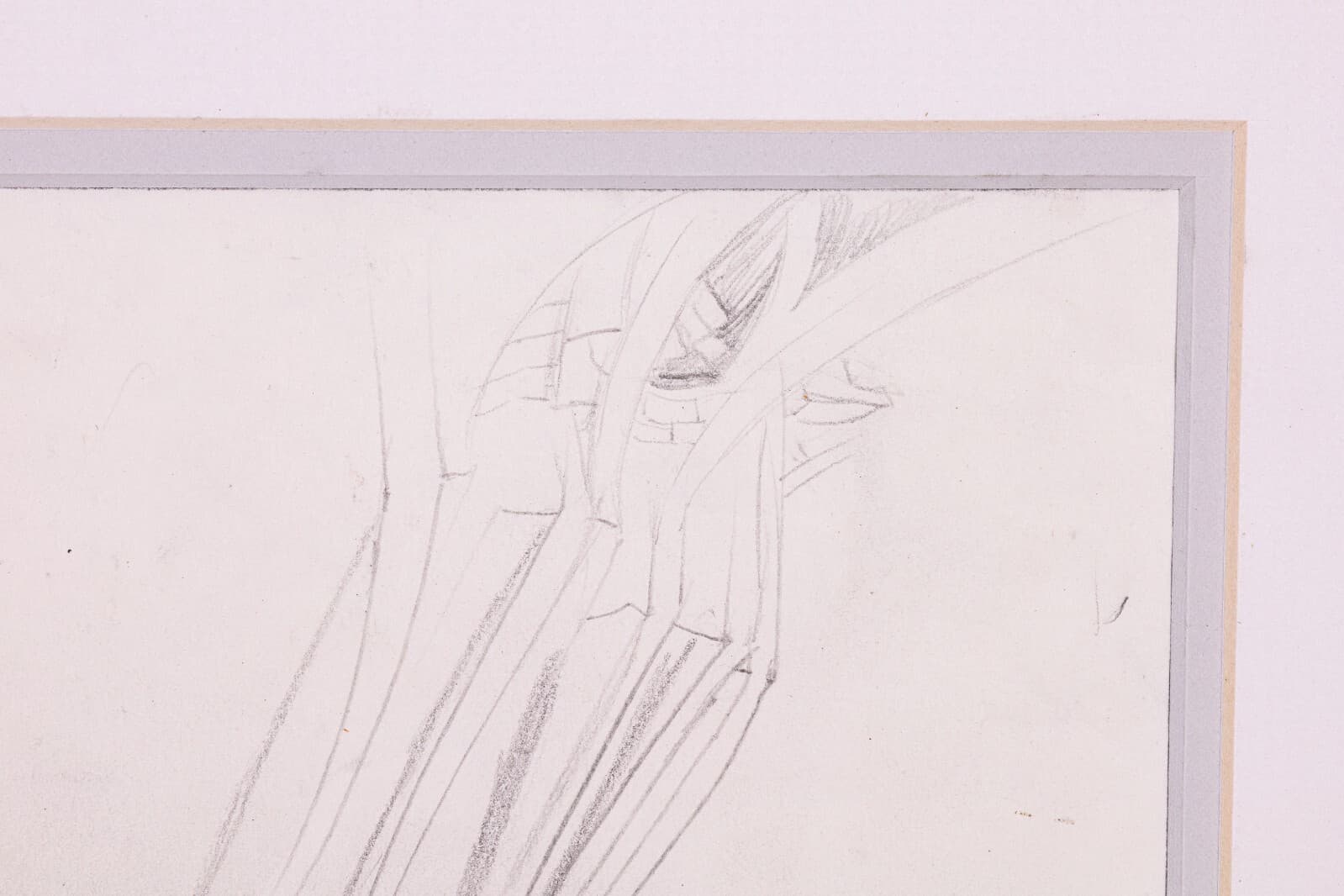 Glen Michaels Modern Contemporary Graphite Drawing Unsigned 13.5h x 16.5w 2000s - Thumbnail 3