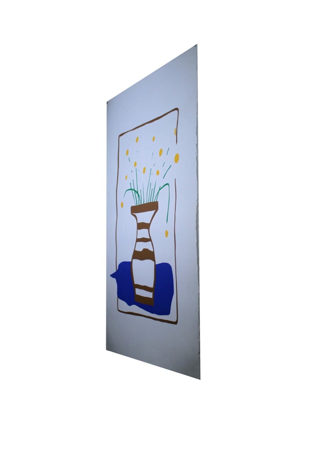 Daniel Gelakoska Embossed Flowers Contemporary Serigraph with Embossed Artist - Thumbnail 2