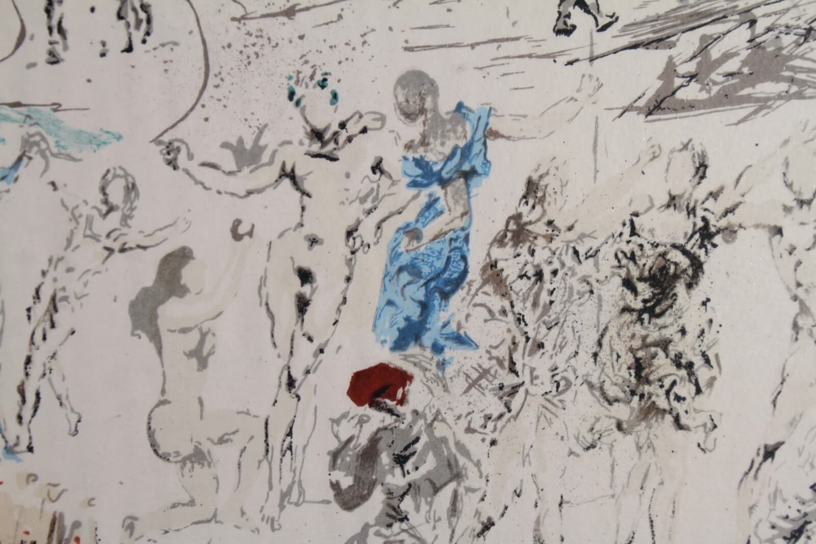 Dali L'Age d'Or de la suite Don Quichotte de la Mancha 1957 Signed Lithograph - Thumbnail 6