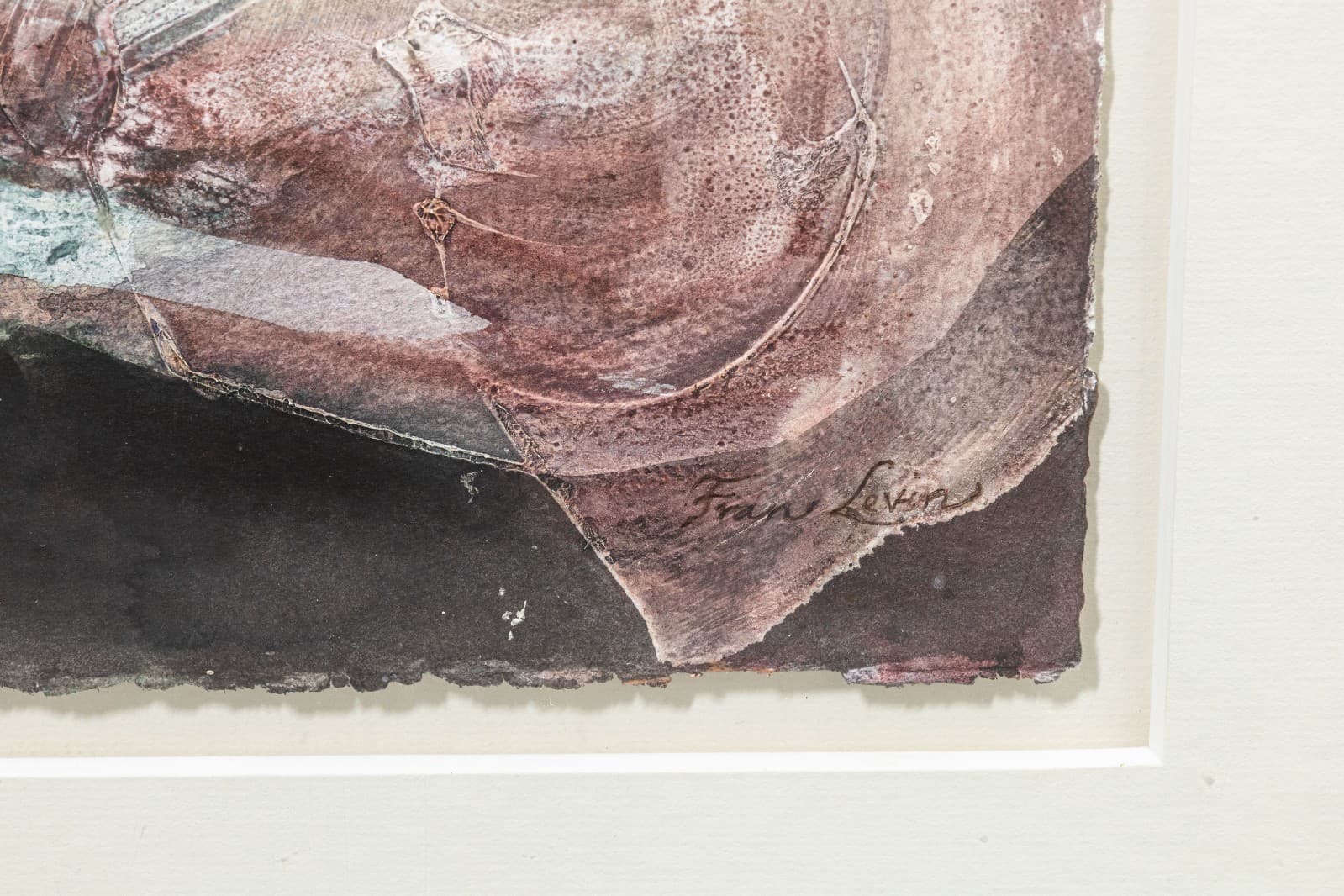 Fran Levin - Untitled (Abstract Still Life), c. 1980s Signed Watercolor on Paper - Thumbnail 6