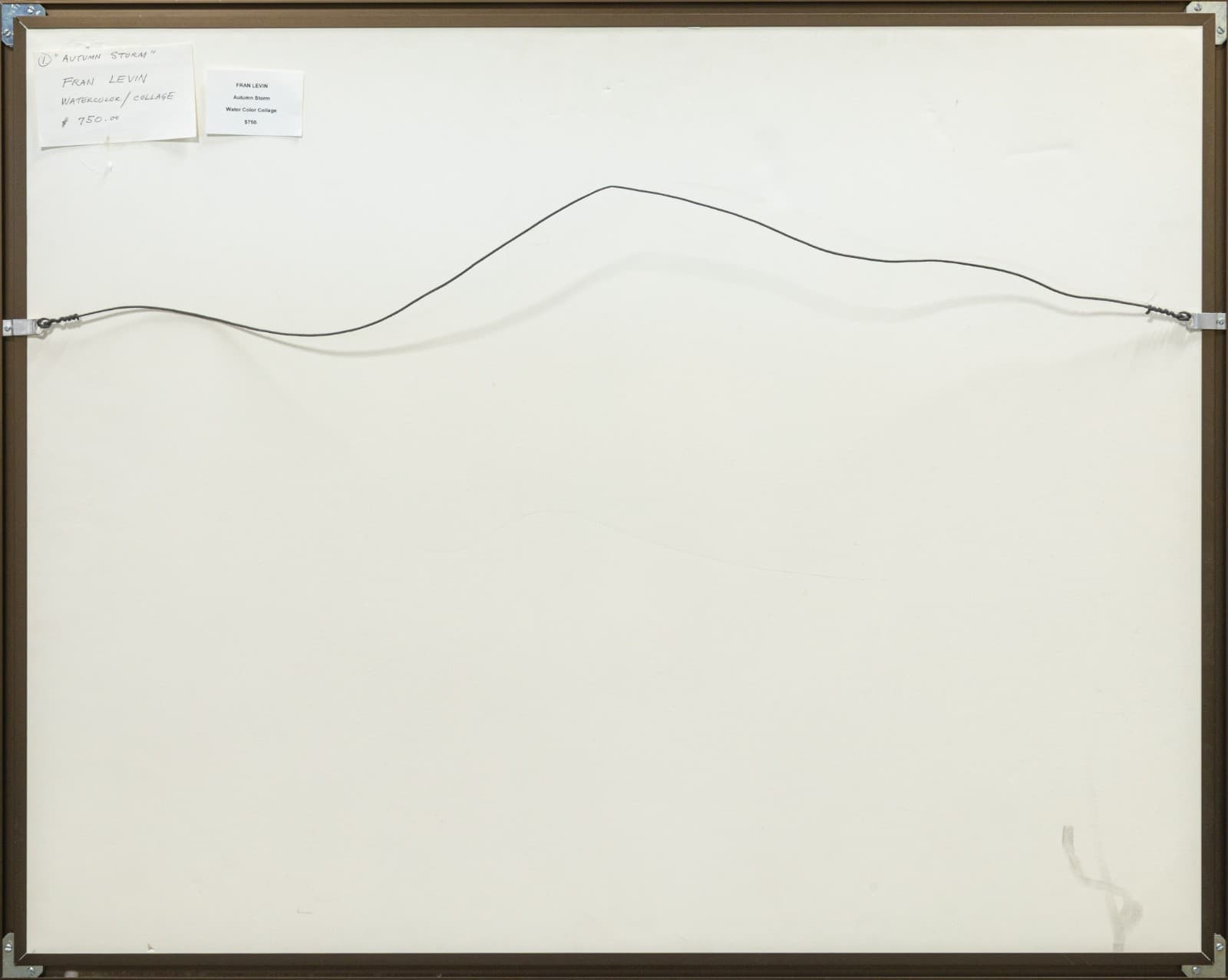 Fran Levin - Untitled (Abstract Still Life), c. 1980s Signed Watercolor on Paper - Thumbnail 7