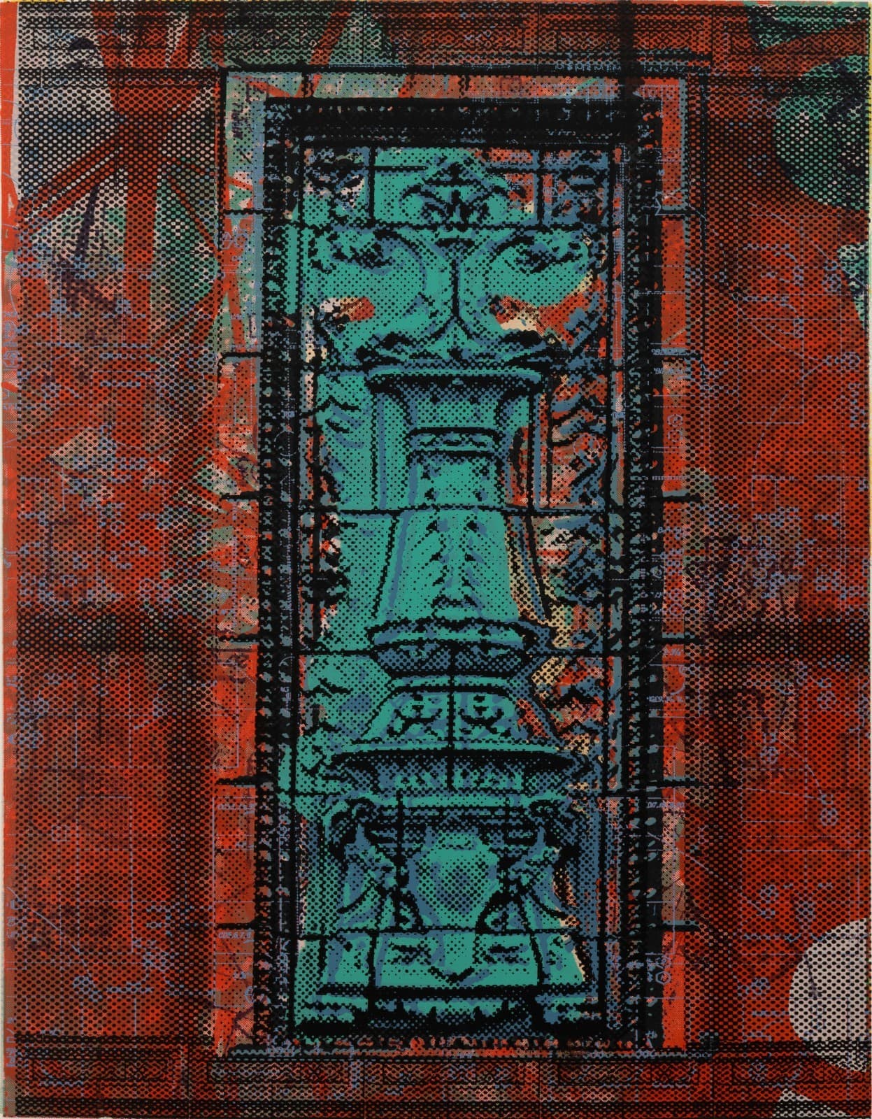 Judith Lipnik Perlow Column Series III 2003 Signed Serigraph in Colors on Paper - Thumbnail 2