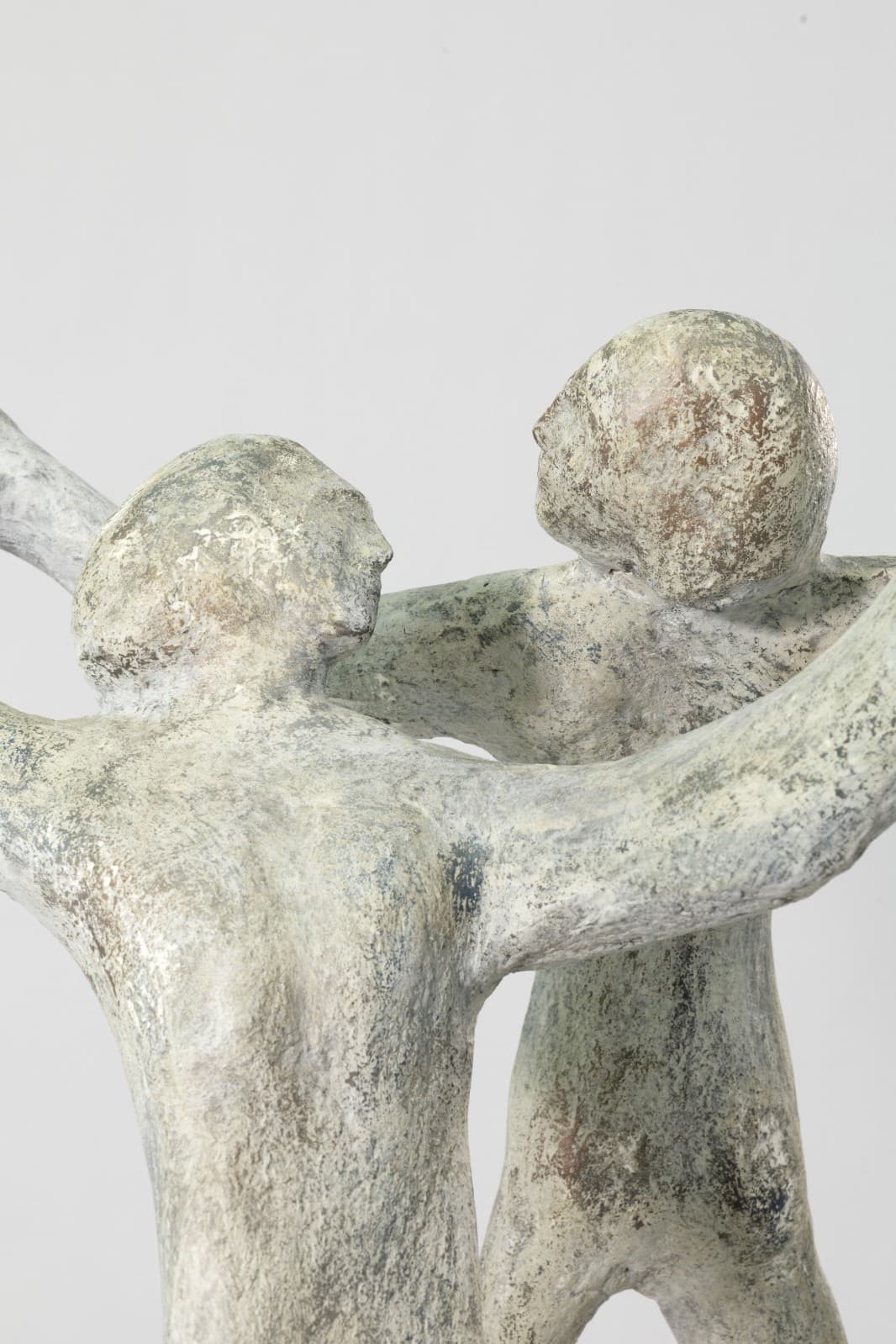 Modernist Abstract Dancing Figures 35.5” Carved Stone Sculpture 20th Century - Thumbnail 5