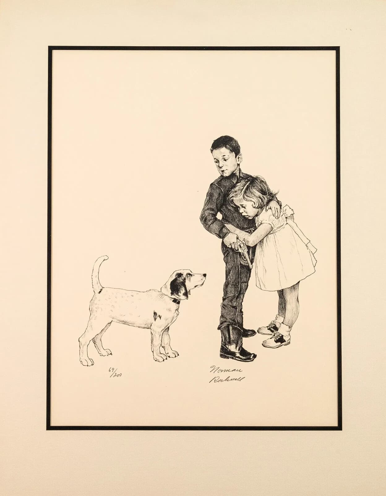 Norman Rockwell Save Me American Family Portfolio Signed Lithograph - Thumbnail 2