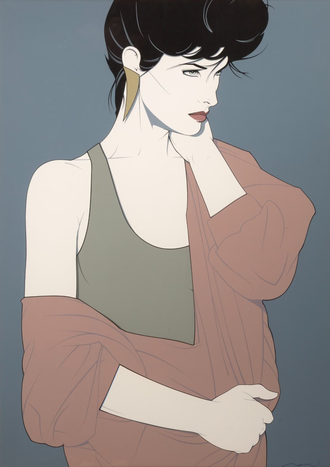 Patrick Nagel Commemorative Ten (Dallas) 1986 Estate Authorized Serigraph Framed - Thumbnail 2