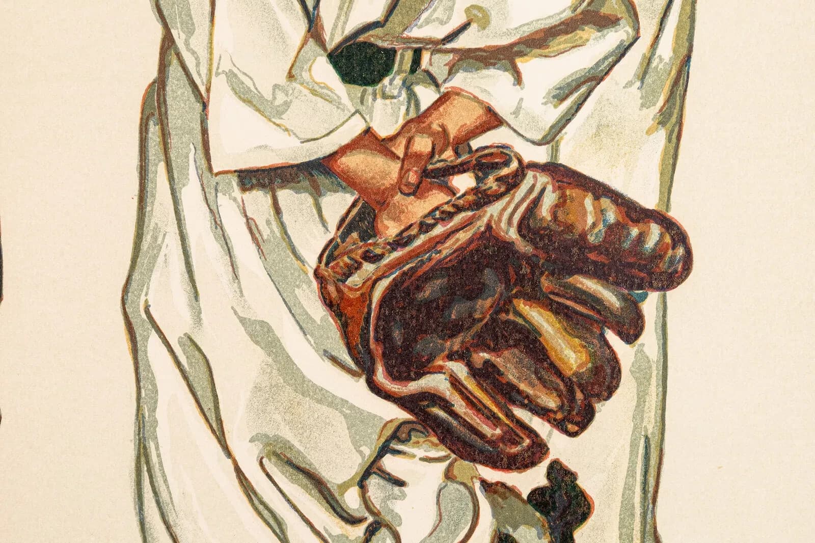 Norman Rockwell Sports Portfolio (Baseball) Signed Lithograph on Paper - Thumbnail 6