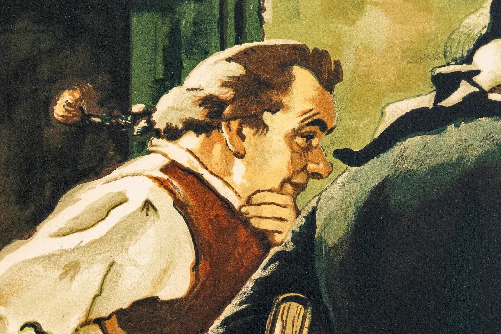 Norman Rockwell The New Tavern Sign Signed Lithograph in Colors on Paper - Thumbnail 3