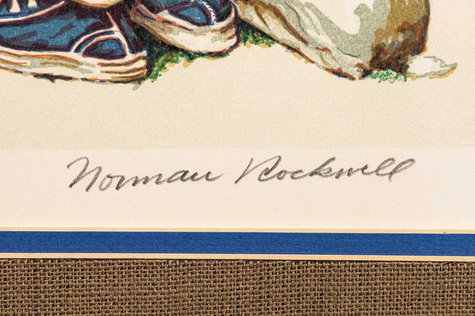 Norman Rockwell Sports Portfolio (Baseball) Signed Lithograph on Paper - Thumbnail 10