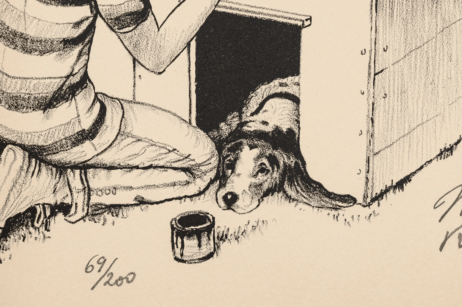 Norman Rockwell Fido’s Dog House American Family Portfolio Signed Litho - Thumbnail 6