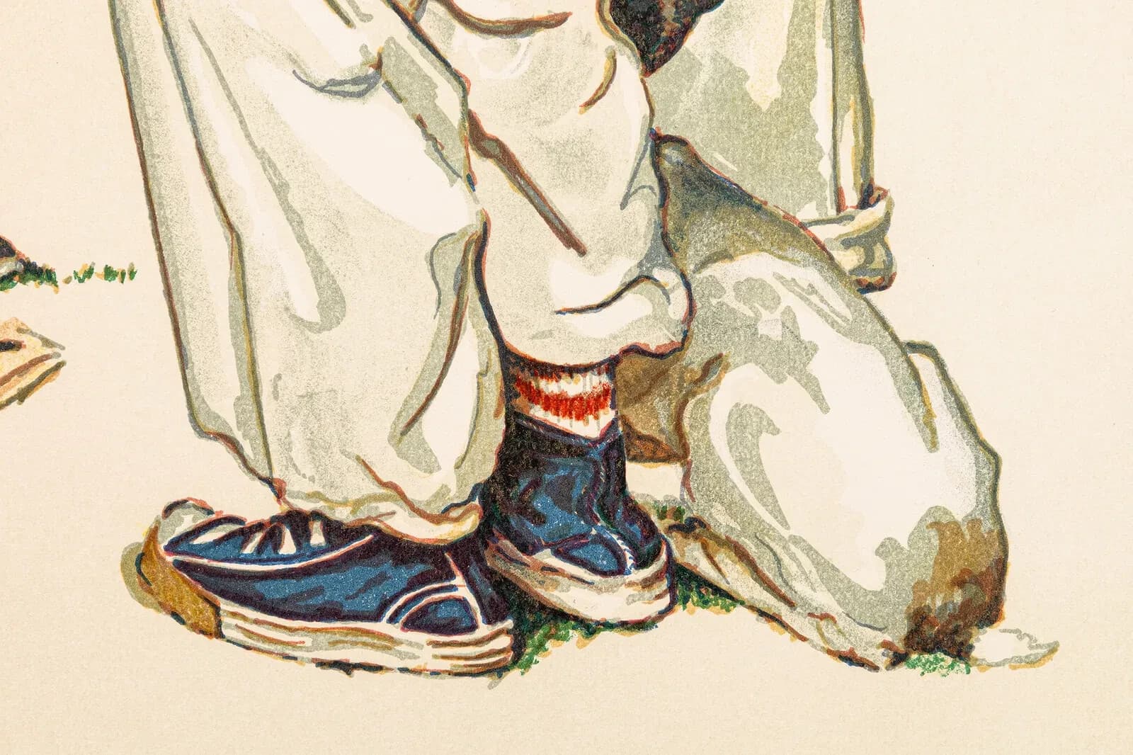 Norman Rockwell Sports Portfolio (Baseball) Signed Lithograph on Paper - Thumbnail 8