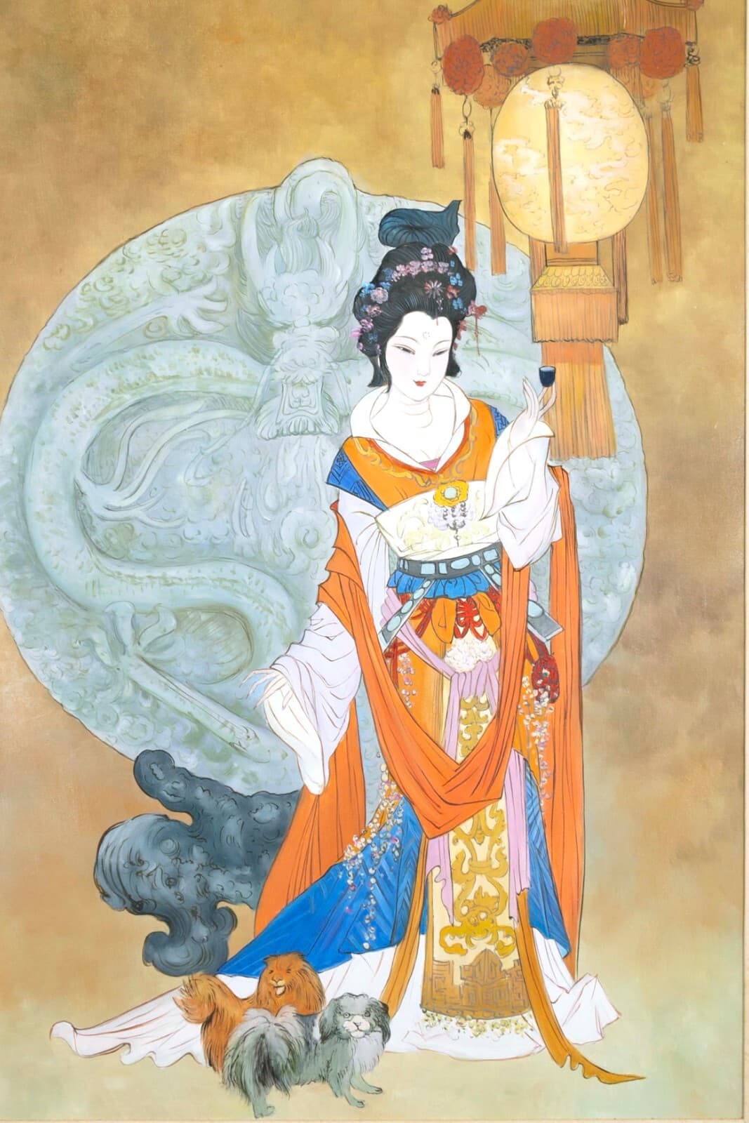 Hua Sanchuan A Night Banquet Contemporary Figurative Asian Acrylic Painting on C - Thumbnail 2