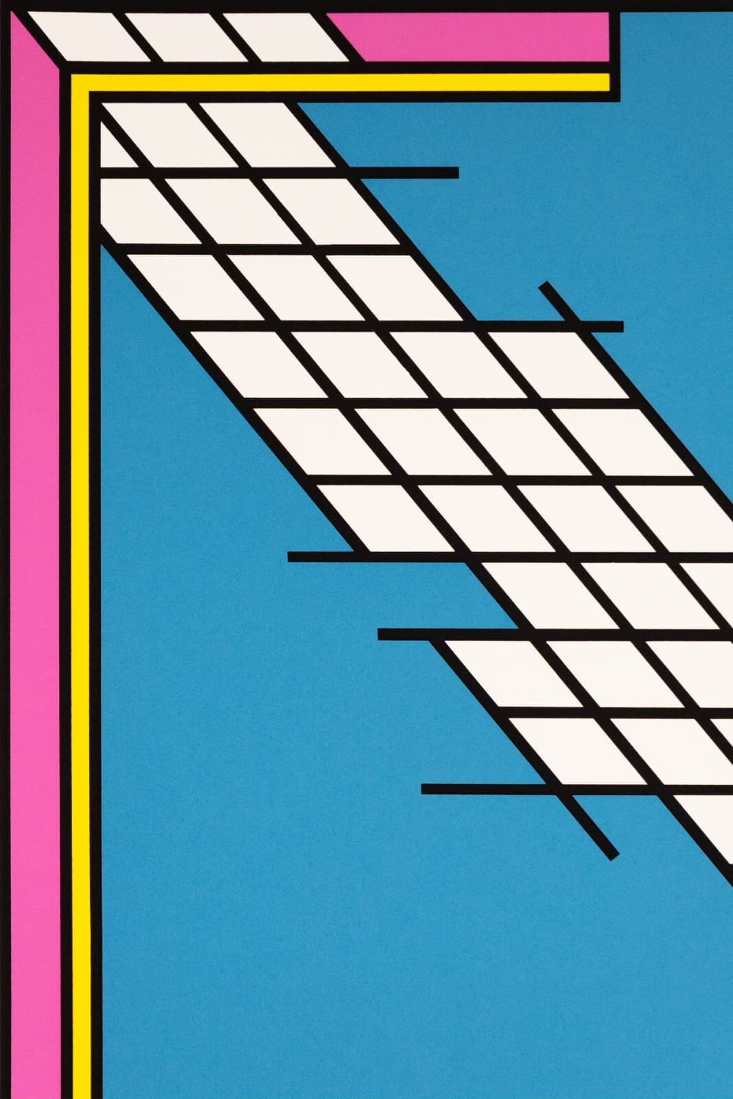 Nicholas Krushenick Tailgate Signed Pop Art Abstraction Silkscreen 189/200 Art - Thumbnail 3