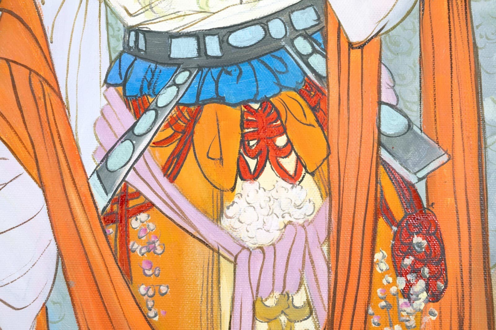 Hua Sanchuan A Night Banquet Contemporary Figurative Asian Acrylic Painting on C - Thumbnail 3