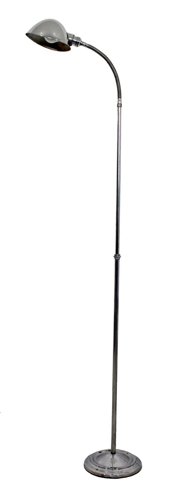 Mid Century Modern Faris Aluminum Adjustable Head Floor Lamp 1970s Sonneman Era