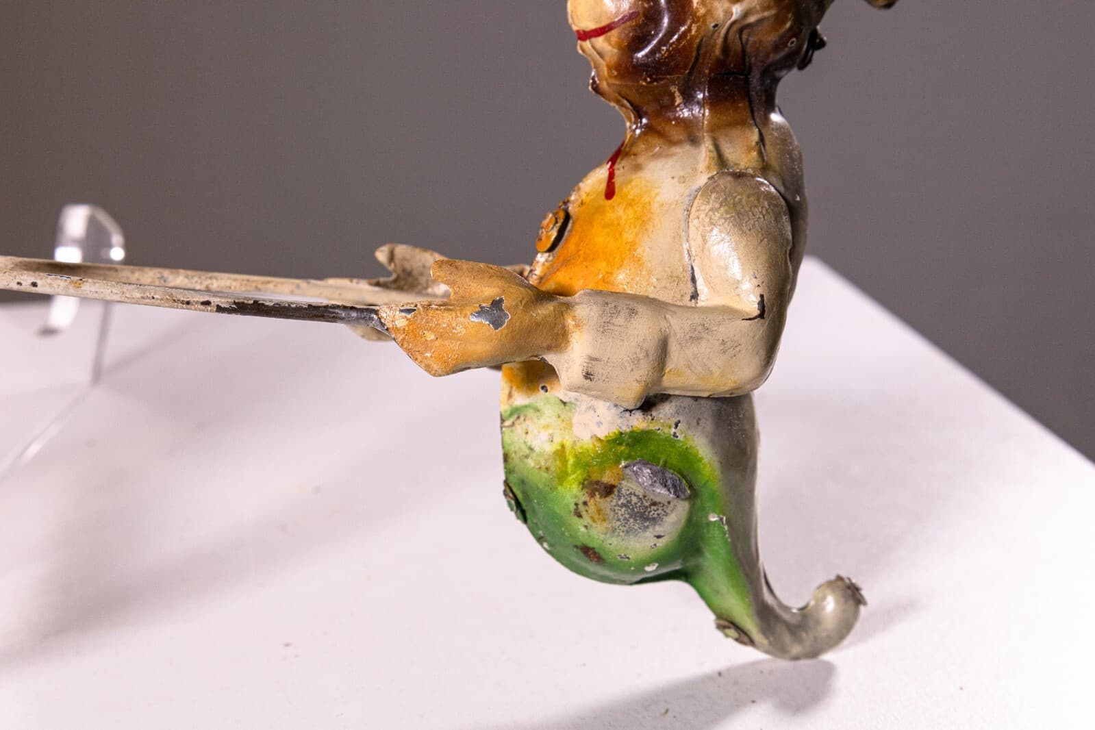 Gunthermann Monkey with a Wheel Antique Tin Toy Collectibles Germany 1890s - Thumbnail 3