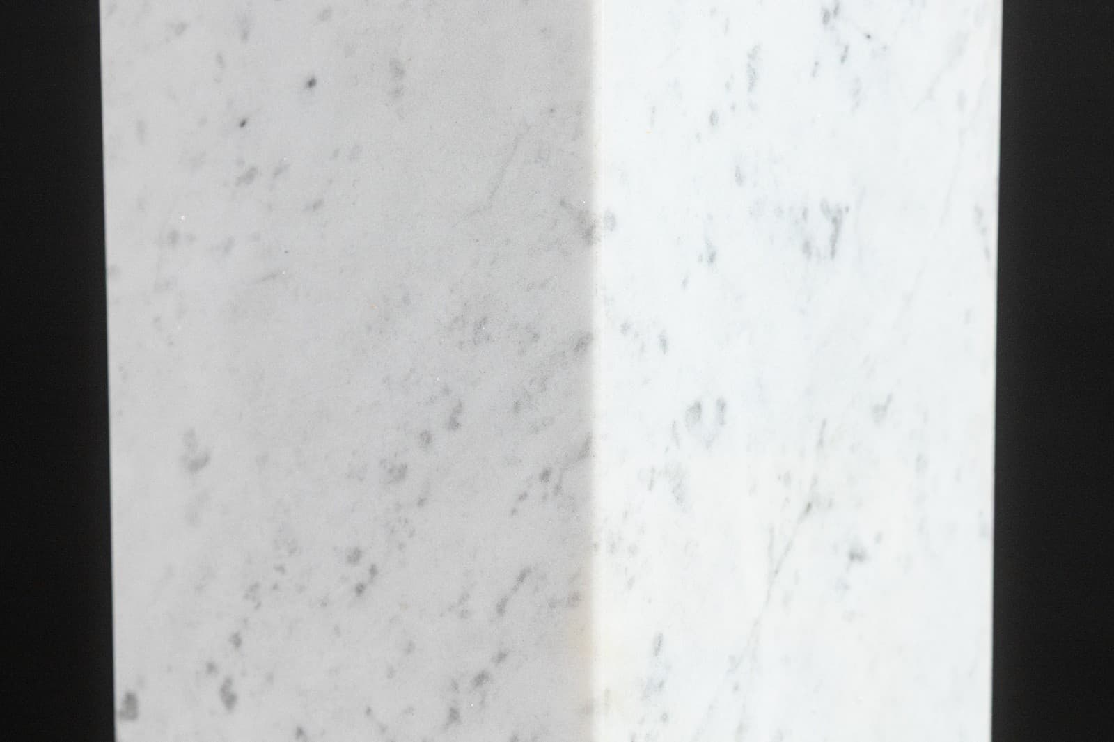 Pair of Nessen Style White Marble and Chrome Table Lamps - Thumbnail 8