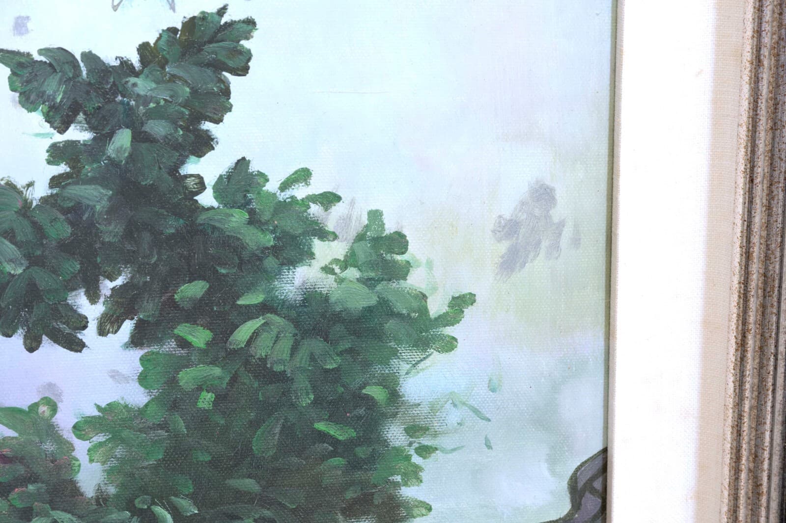 Hua Sanchuan Viewing Flowers Contemporary Figurative Asian Acrylic Painting on C - Thumbnail 6