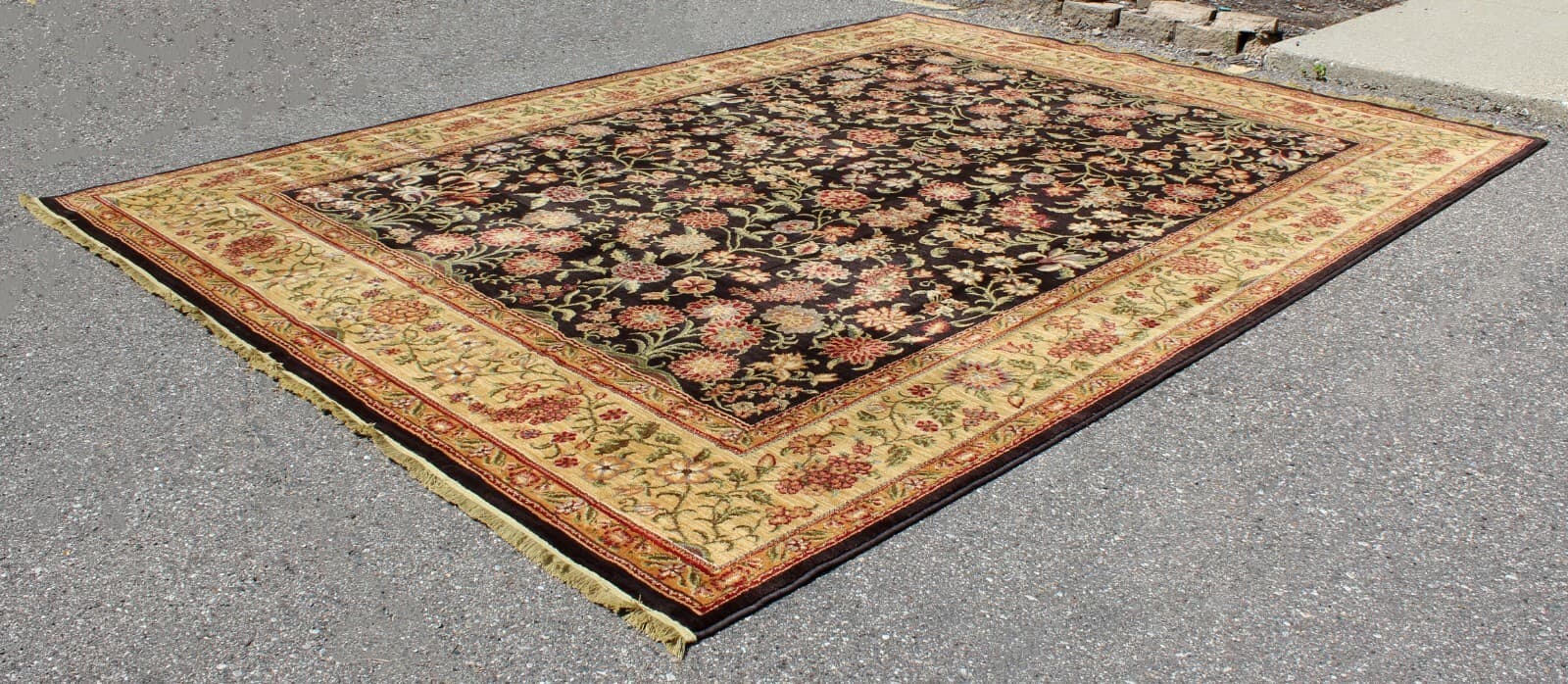 Contemporary Traditional Massive Nylon Rectangular Area Rug Carpet Shaw - Thumbnail 4