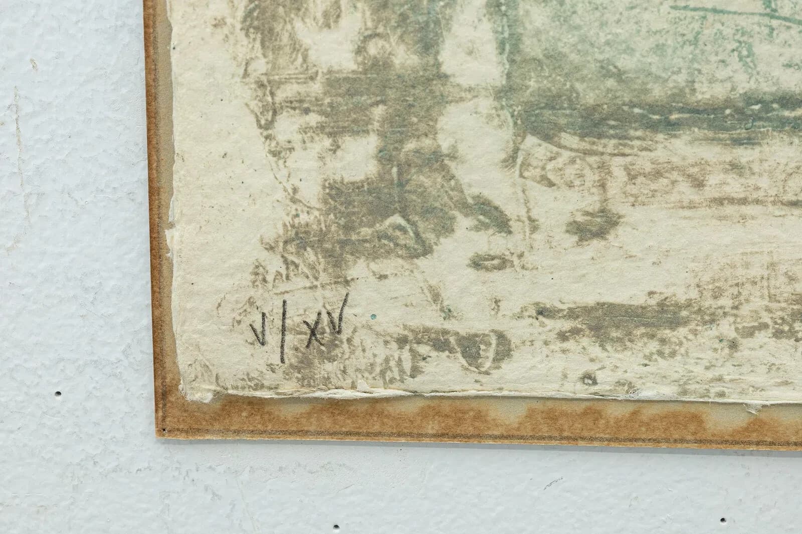 James Cognard Signed Postmodern Carborundum Etching on Hand Made Paper - Thumbnail 11