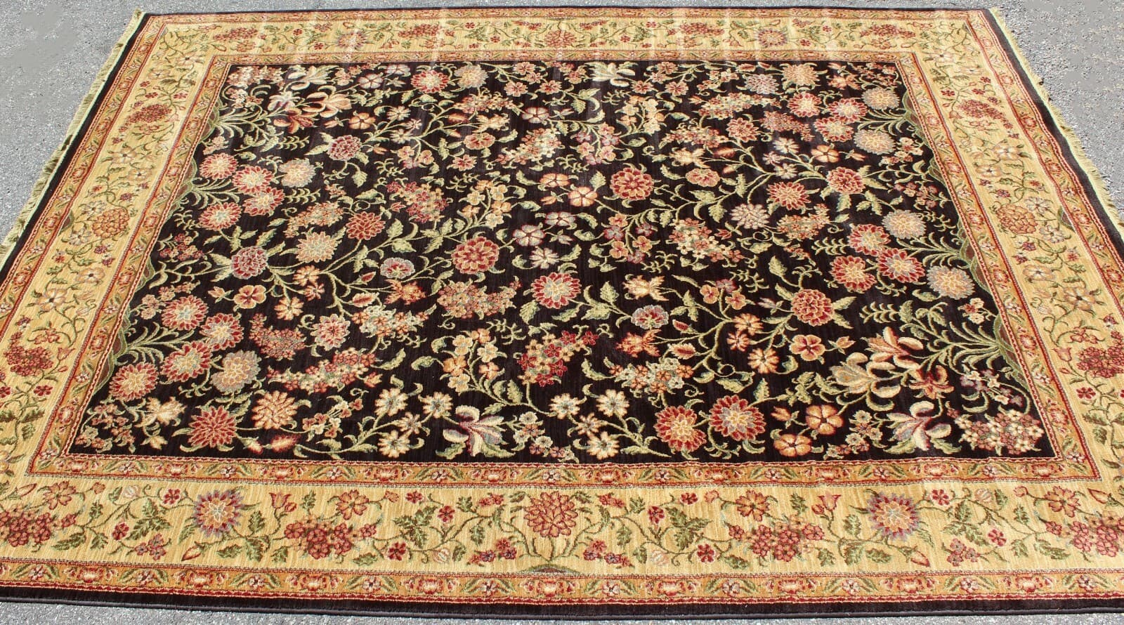 Contemporary Traditional Massive Nylon Rectangular Area Rug Carpet Shaw - Thumbnail 3