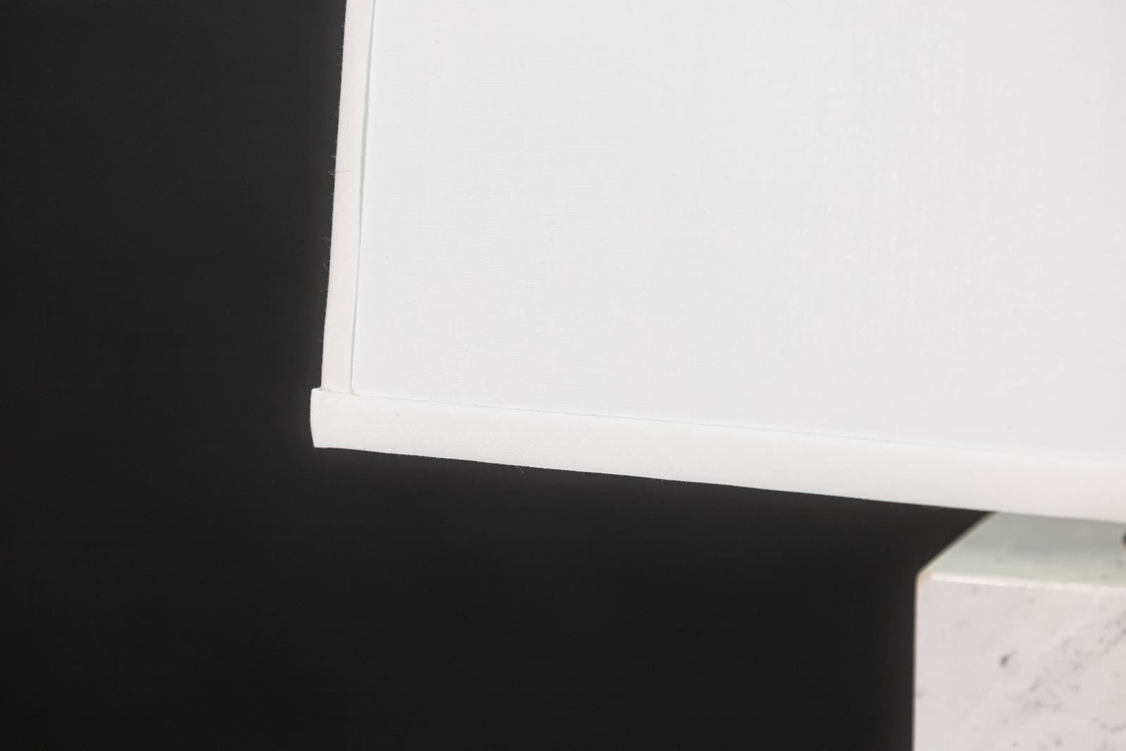 Pair of Nessen Style White Marble and Chrome Table Lamps - Thumbnail 5