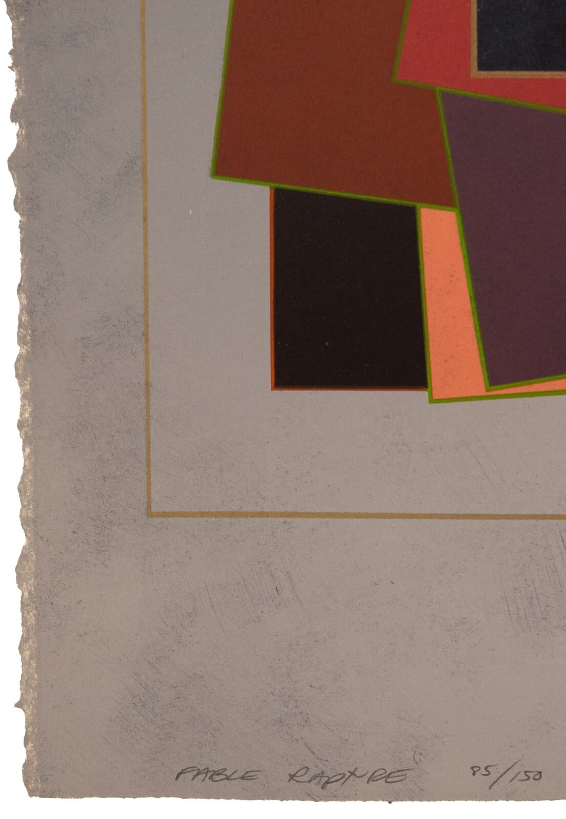 Richard Carter Fable Rapture Signed Minimalist Silkscreen on Paper 85/150 Art - Thumbnail 4