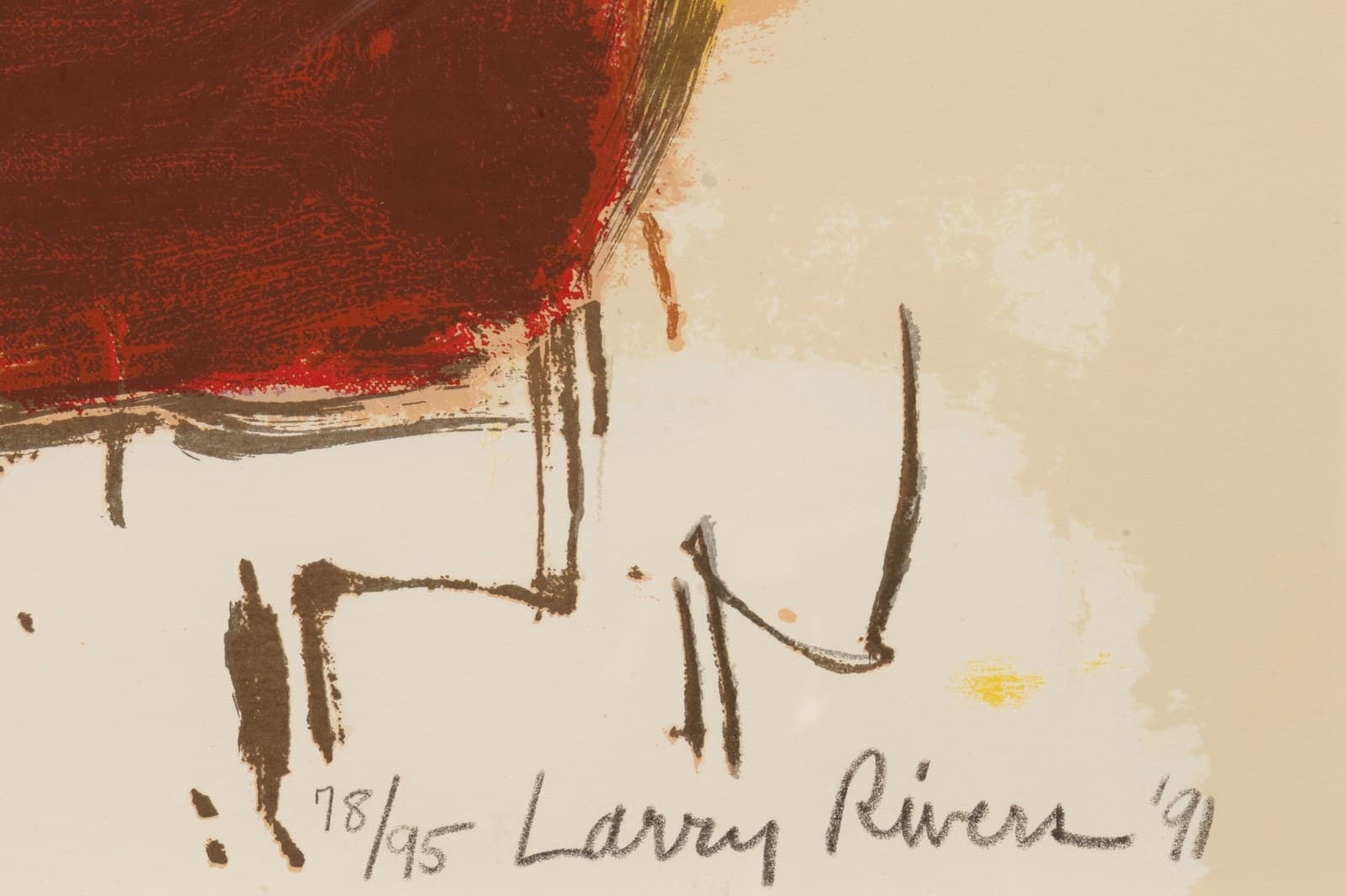 Larry Rivers - Dutch Masters (Presidents) 1991 Signed Screenprint on Paper 78/95 - Thumbnail 6