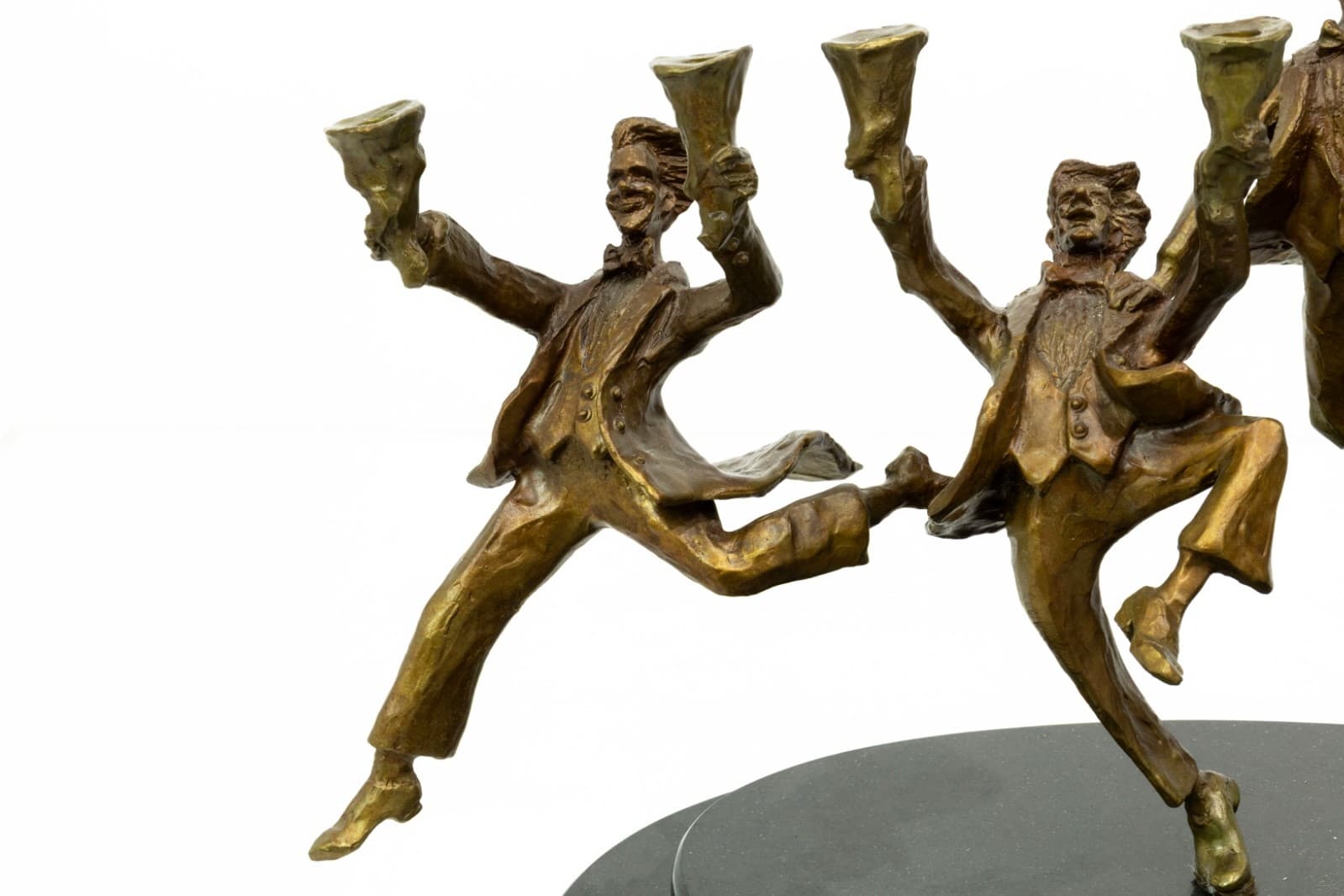Zachary Oxman - Festival Of Lights Menorah, 1997 Bronze Judaica Sculpture 14/100 - Thumbnail 6