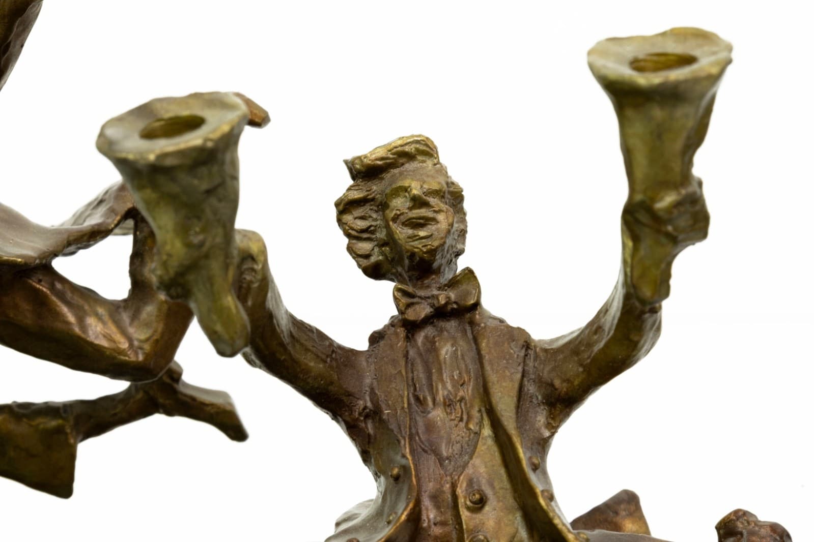 Zachary Oxman - Festival Of Lights Menorah, 1997 Bronze Judaica Sculpture 14/100 - Thumbnail 5