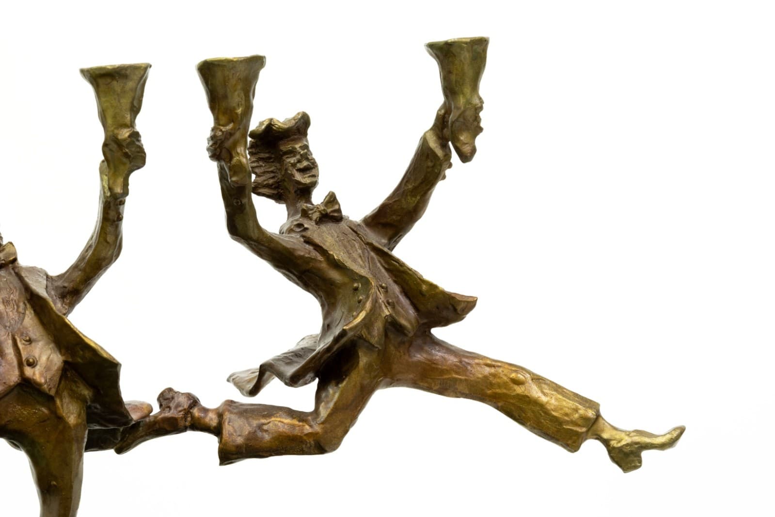Zachary Oxman - Festival Of Lights Menorah, 1997 Bronze Judaica Sculpture 14/100 - Thumbnail 7