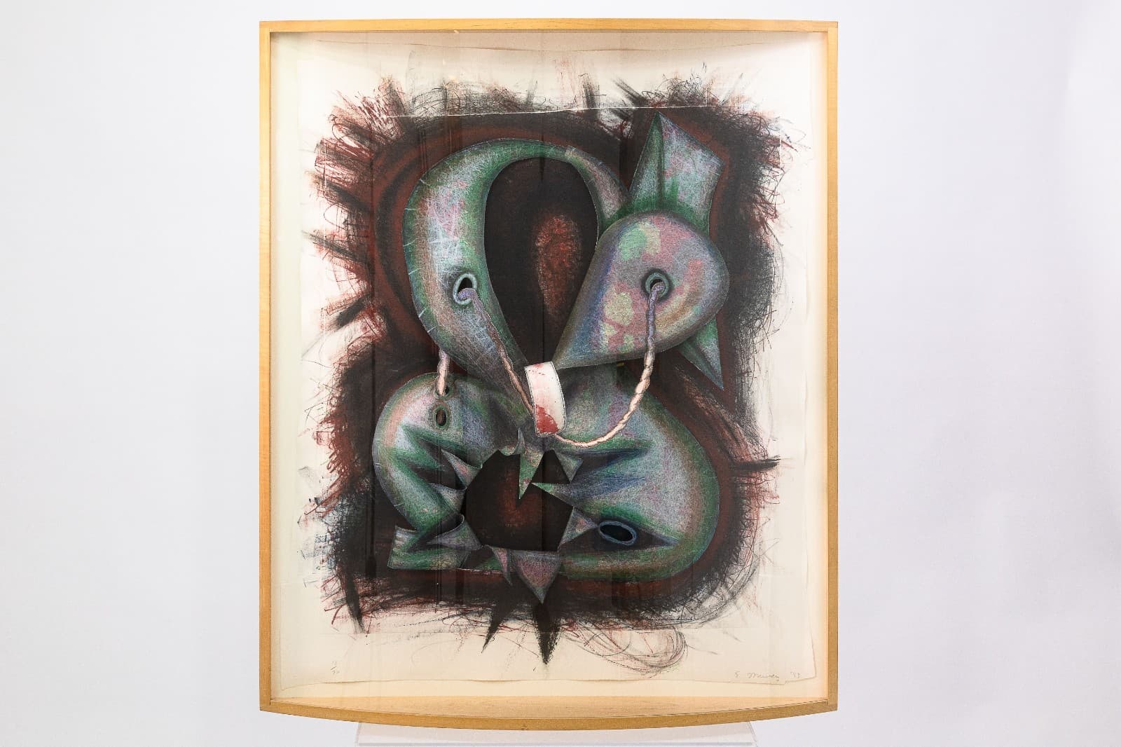 Elizabeth Murray, Shoe String 1993 Signed Lithograph on Cut & Raised Paper 18/70 - Thumbnail 2