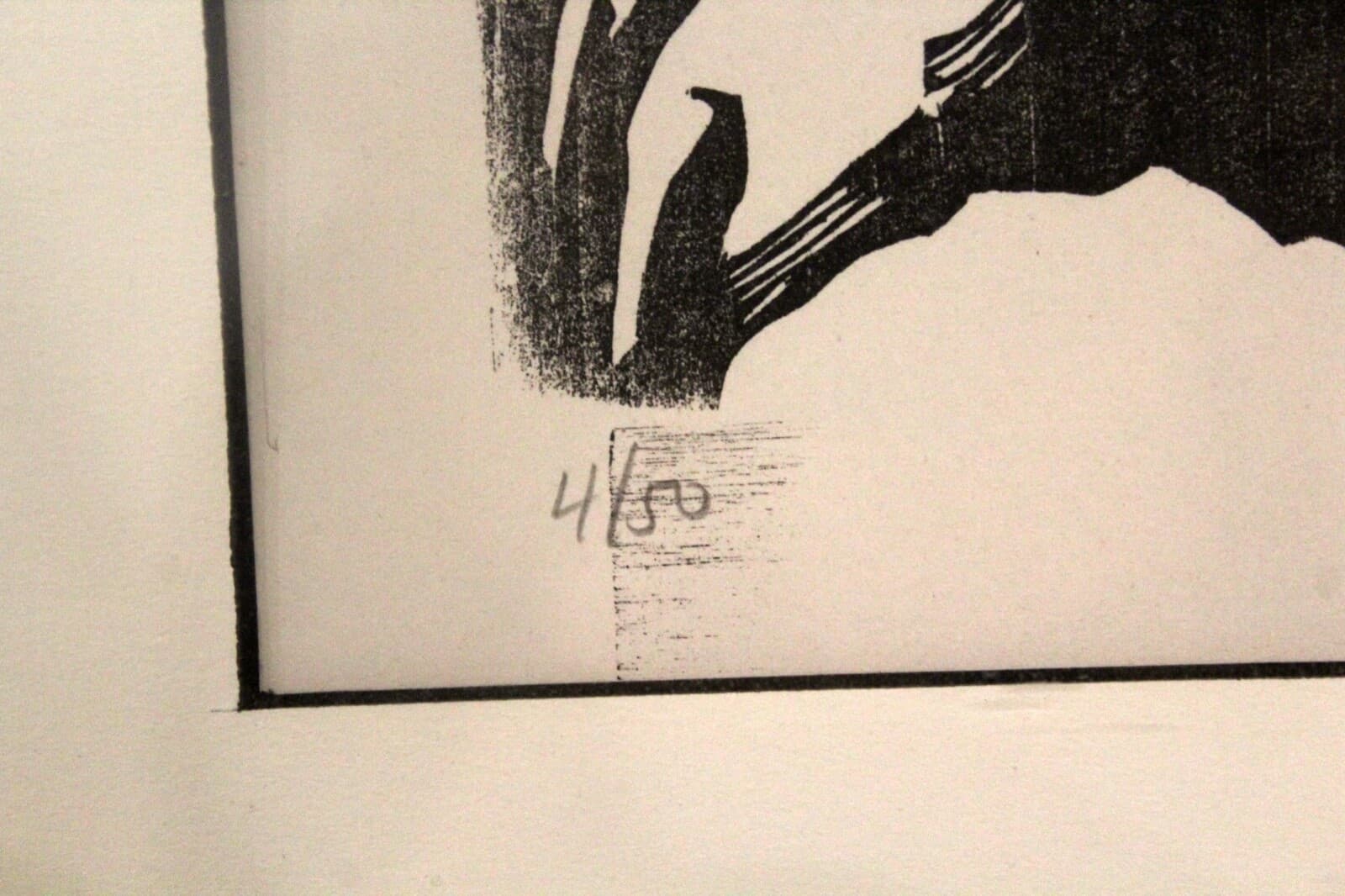 Leonard Baskin De Gheyn Modern Woodcut Signed 4/50 Framed 1970 - Thumbnail 7