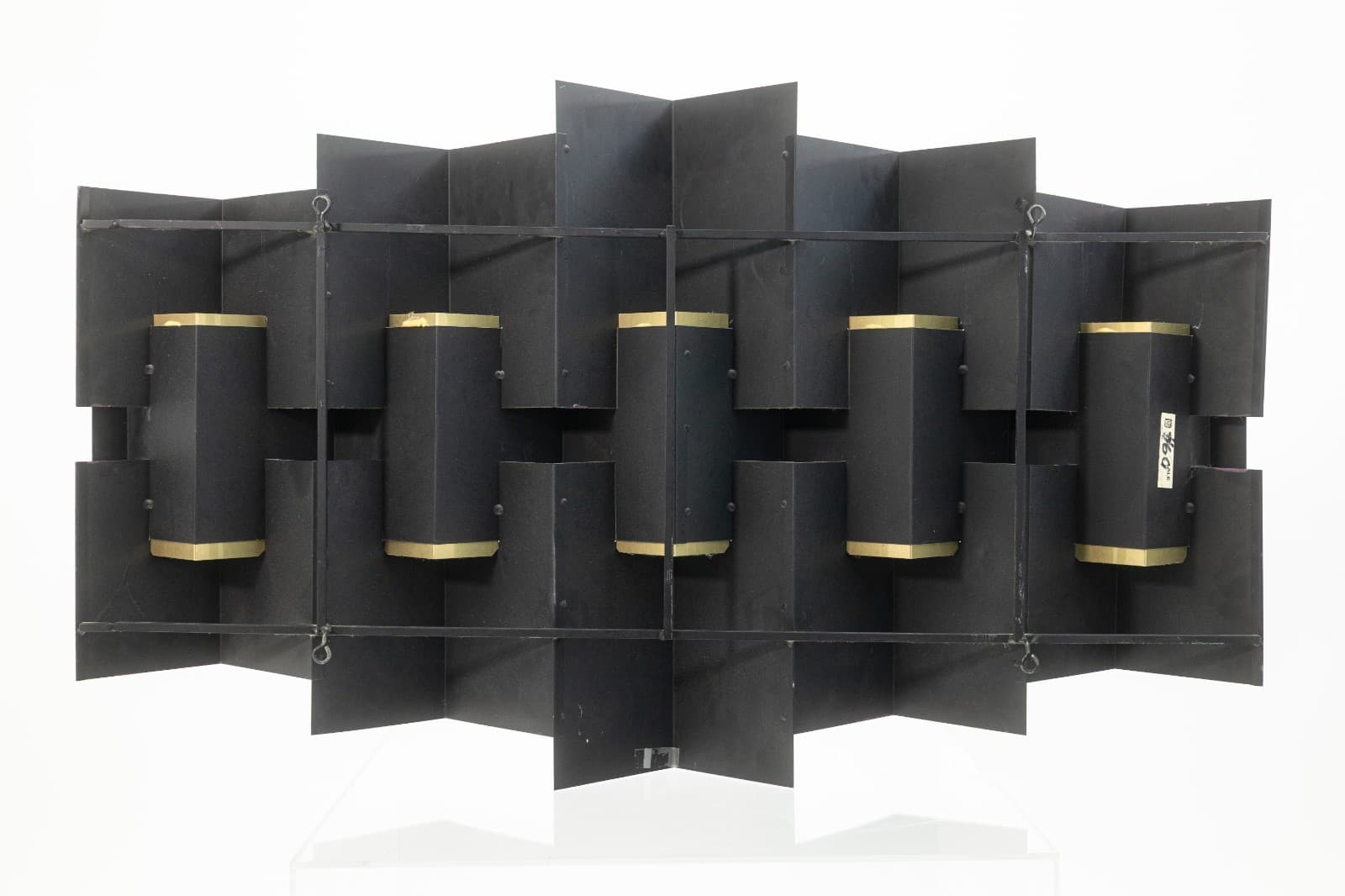 Vintage Curtis Jere Signed 1993 Brutalist Wall Hanging Brass Sculpture - Thumbnail 6
