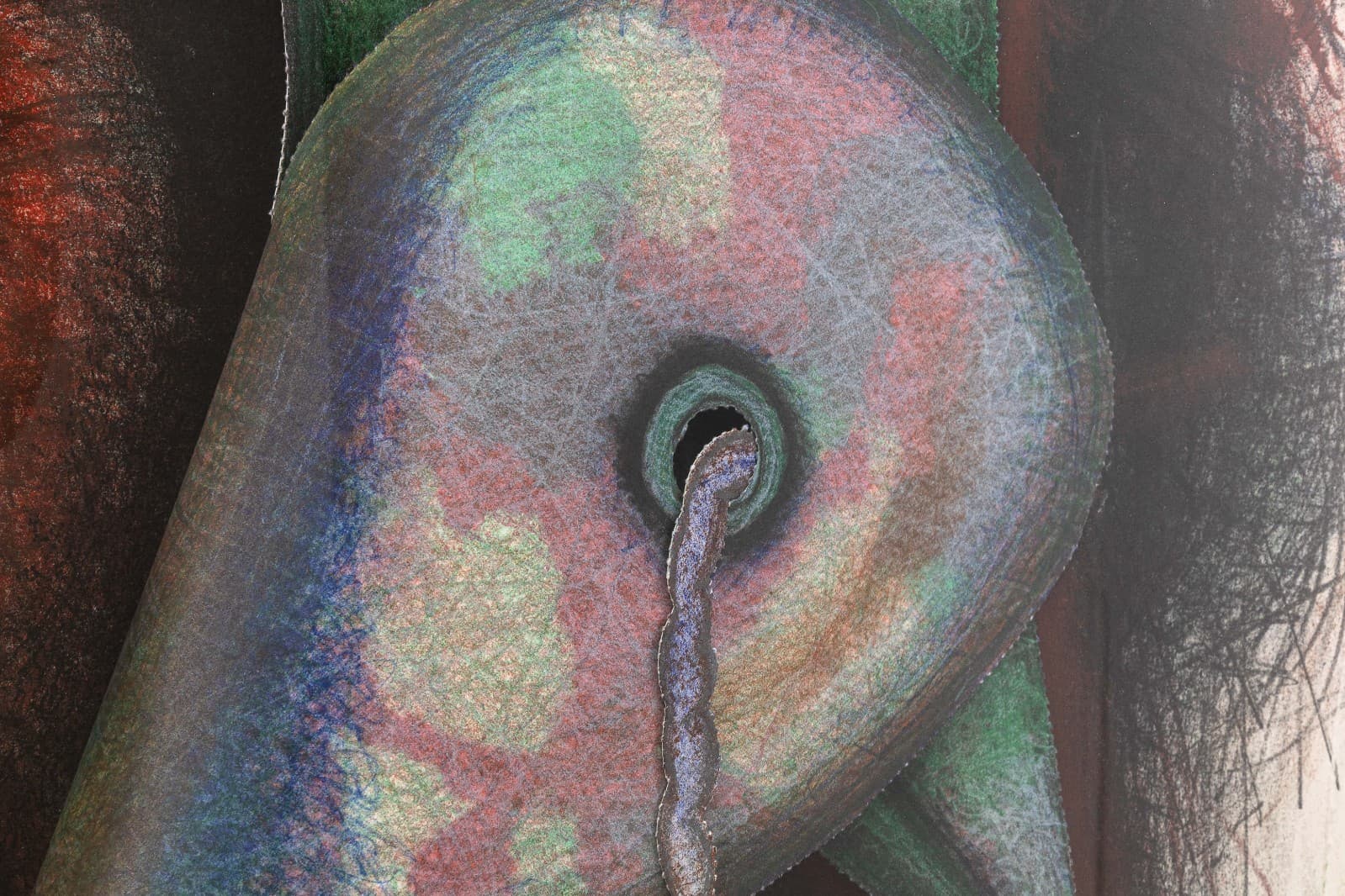 Elizabeth Murray, Shoe String 1993 Signed Lithograph on Cut & Raised Paper 18/70 - Thumbnail 5