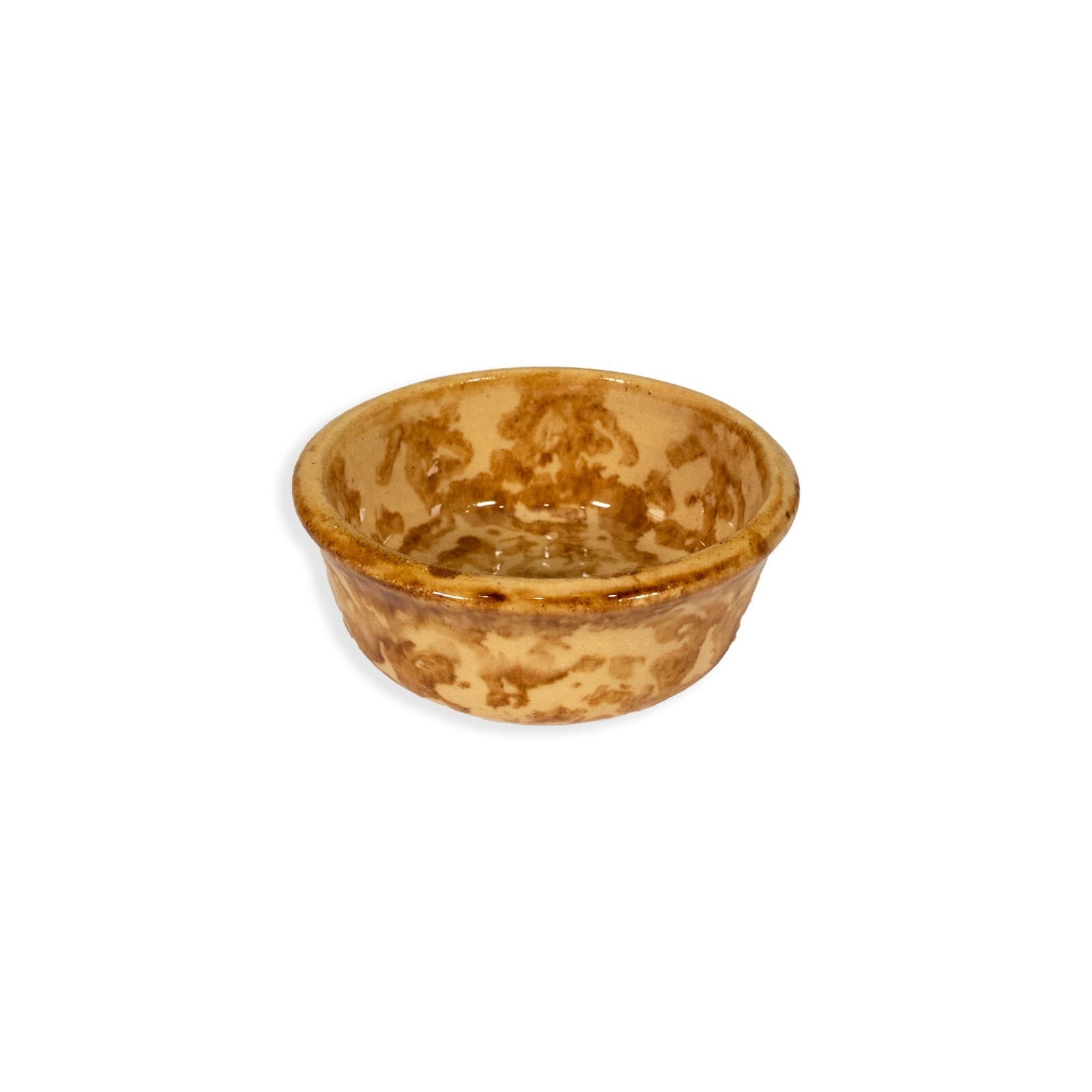 Bennington Yellow Ware Rockingham Glaze Set of 5 Pottery Bowl Collection MCM - Thumbnail 4